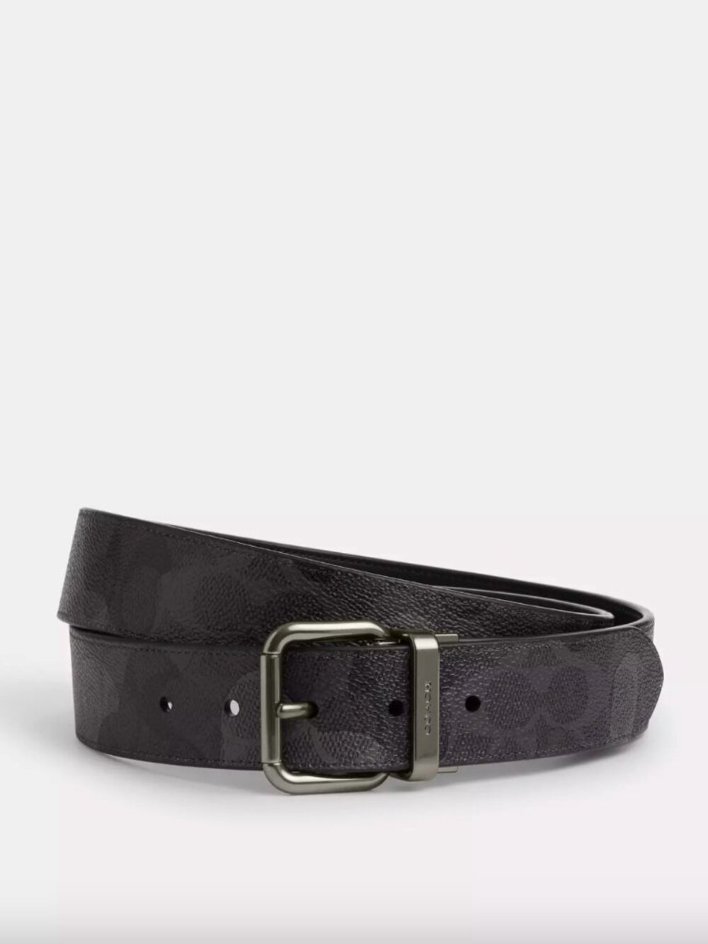 NWT  COACH Roller Buckle Cut-To-Size Reversible Belt, 38 Mm